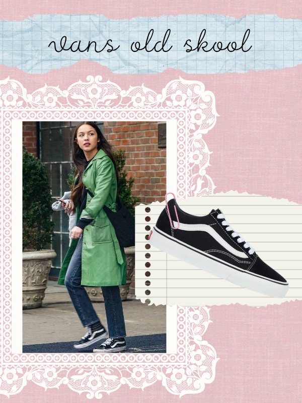 Olivia Rodrigo Tênis Vans Old Skool Black White