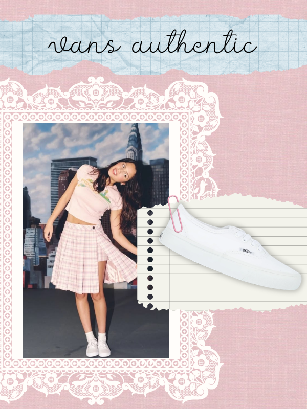 Olivia Rodrigo Tênis Vans Authentic True White